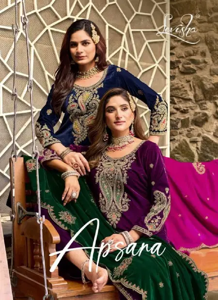 Apsara By Levisha Velvet Wholesale Pakistani Dress Material In India
